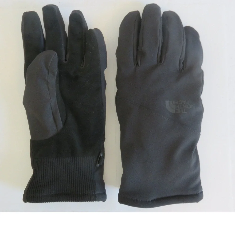 The North Face Womens‎ Apex Etip Gloves Black Softshell Fleece Lined Large L